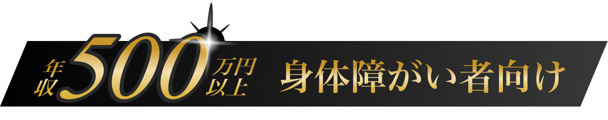 年収500万円以上 身体障がい者向け